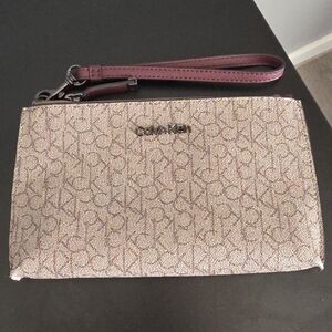 Calvin Klein Shimmering Pink Wristlet